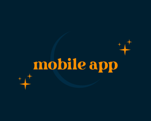 Moon Sparkle Wordmark Logo