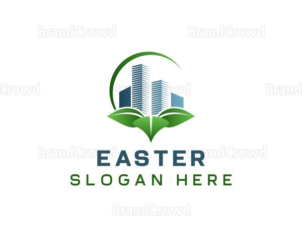 Eco Real Estate Building Logo