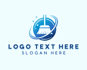 Clean - Janitorial Mop Cleaning logo design