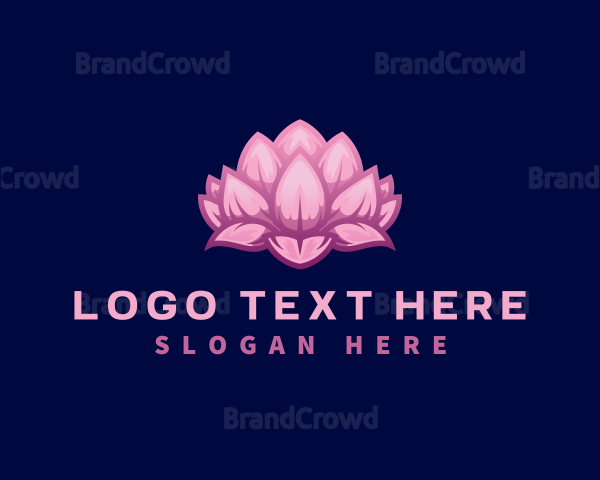 Wellness Lotus Flower Logo