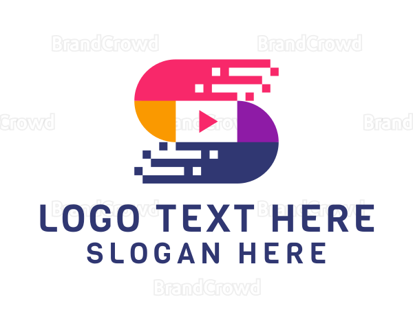 Video Player Letter S Logo