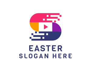 Video Player Letter S Logo