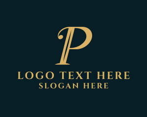 Writer - Jewelry Beauty Letter P logo design