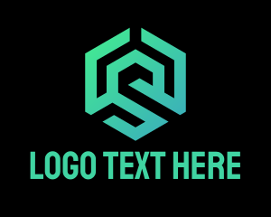 Labyrinth - Green Letter S Labyrinth logo design