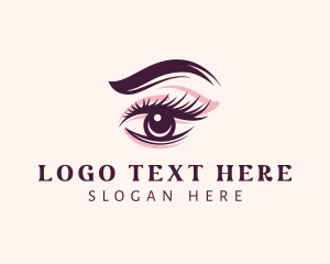 Cosmetics - Aesthetic Eye Eyebrow logo design