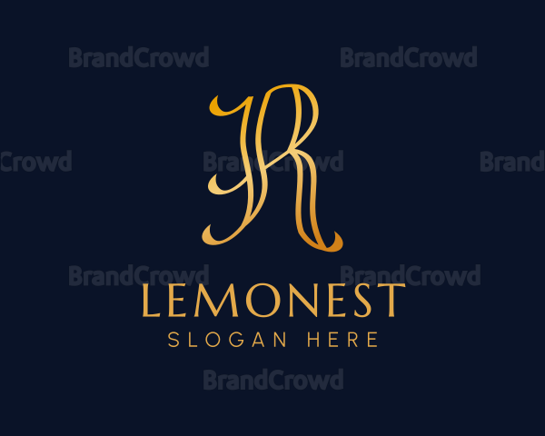 Luxury Business Letter R Logo
