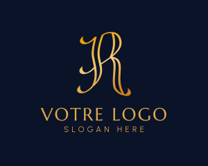 Wealth - Luxury Business Letter R logo design