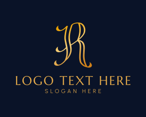 Salon - Luxury Business Letter R logo design