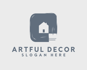 Decorate - Blue Paint Renovation logo design