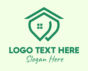Roof - Green Housing Property logo design