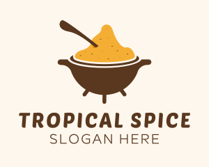 Turmeric Natural Spices logo design