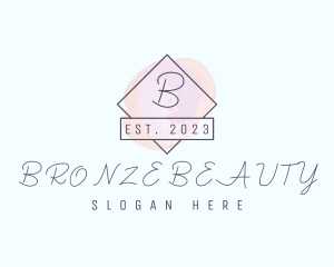 Feminine Watercolor Apparel logo design