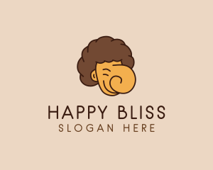 Happy Man Head logo design