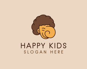 Happy Man Head logo design