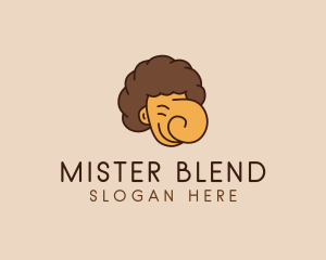 Mister - Happy Man Head logo design