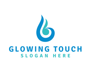 Moisturizer - Blue Flame B logo design