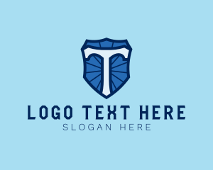 Letter T - Security Shield Protection logo design