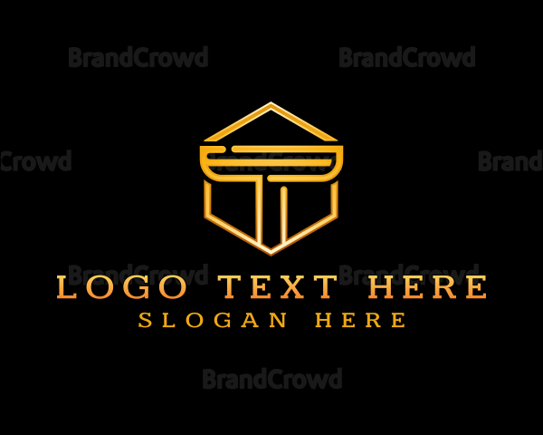 Modern Business Letter T Logo