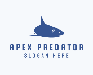Predator - Swimming Predator Shark logo design