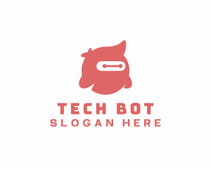 Cute Monster Robot logo design