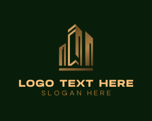 Contractor - Luxury Building Structure logo design