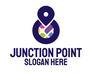 City Map Point logo design