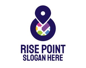 City Map Point logo design