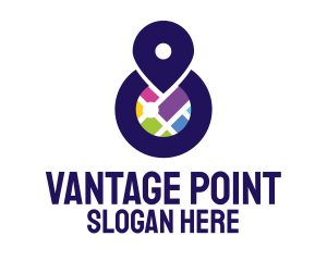 Point - City Map Point logo design