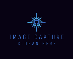 Capture - Blue Camera Compass logo design