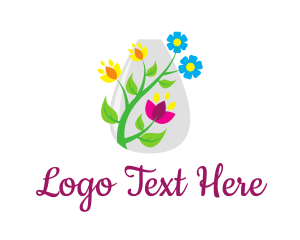 Decorative - Decorative Flower Vase logo design