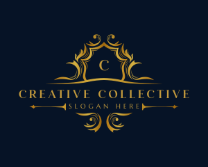 Luxury Royalty Crest Decorative logo design