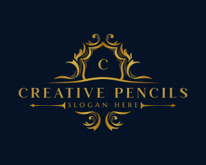 Luxury Royalty Crest Decorative logo design