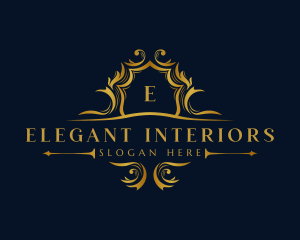 Luxury Royalty Crest Decorative logo design