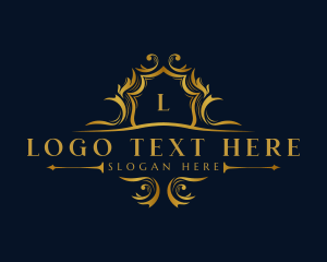 Hotel - Luxury Royalty Crest Decorative logo design