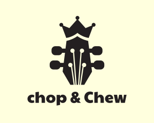 Folk - Guitar Tuner Crown logo design