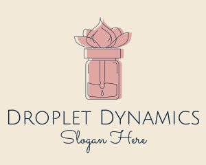 Dropper - Flower Beauty Oil logo design