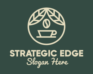 Coffee Bean - Organic Coffee Badge logo design