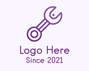 Repair - Gradient Wrench Coupon logo design