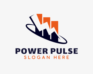 Volt - Power Volt Company Graph logo design