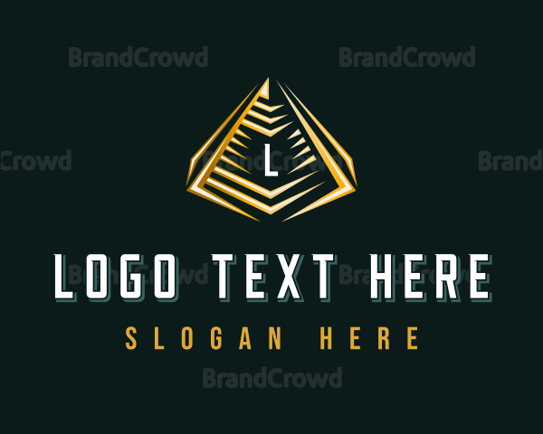 Elegant Pyramid Triangle Logo