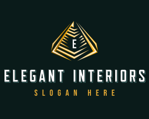 Elegant Pyramid Triangle logo design