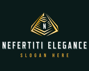 Elegant Pyramid Triangle logo design