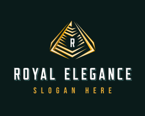 Elegant Pyramid Triangle logo design