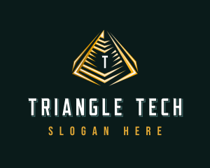 Elegant Pyramid Triangle logo design