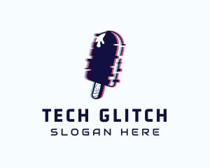 Glitch - Glitch Popsicle Stick logo design