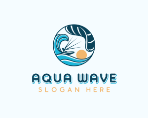 Wave Kitesurfing Tournament logo design