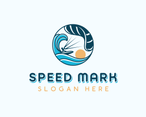 Wave Kitesurfing Tournament logo design