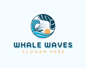 Wave Kitesurfing Tournament logo design