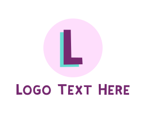 Nanny - Childish Purple Lettermark logo design