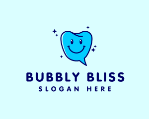 Dental Tooth Chat Bubble logo design